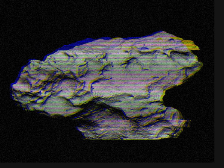 3D model of Bendego Meteorite, design: Estudio Blende, 2022