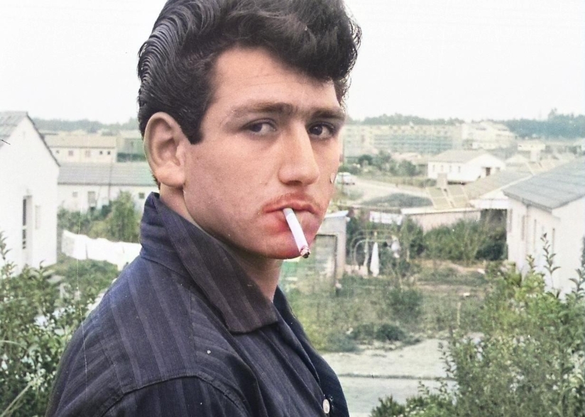 יצחק ירושלמי, דיוקן, 1970, תצלום אנלוגי צבוע