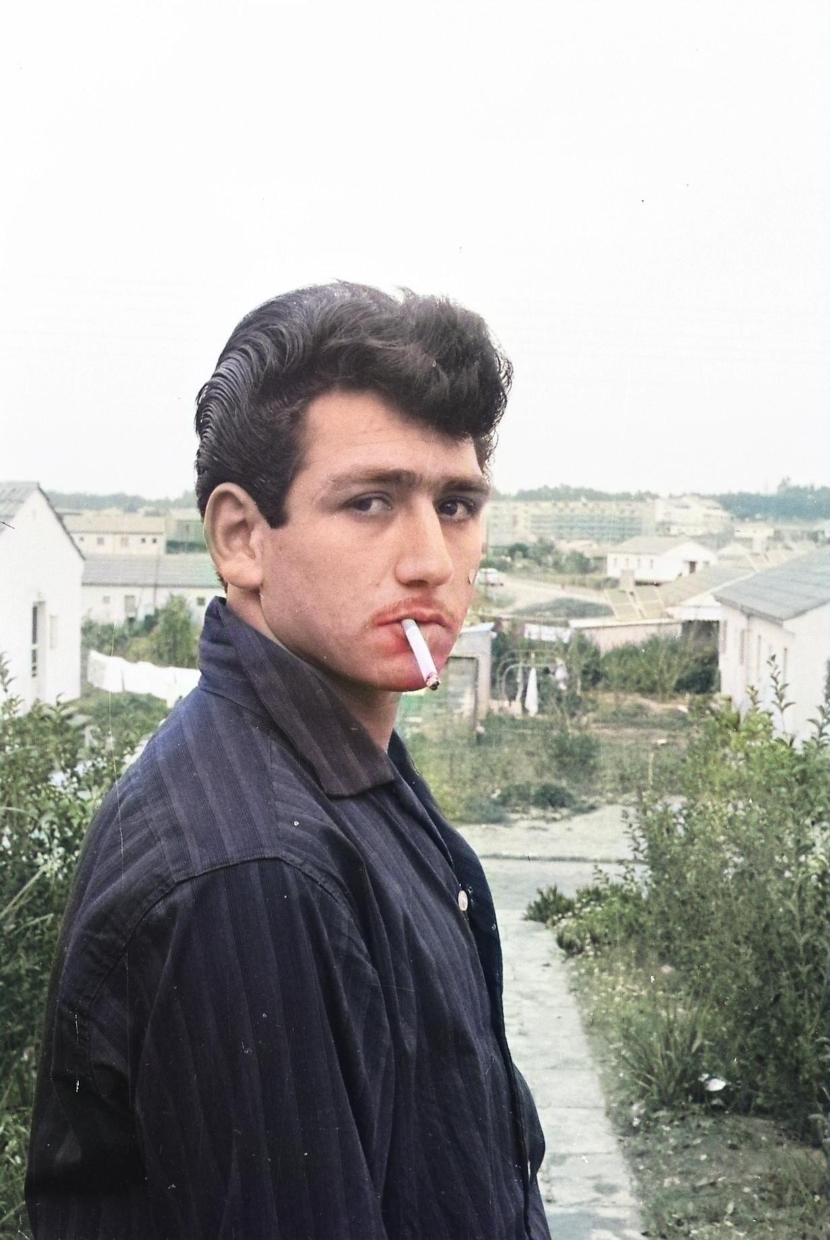 יצחק ירושלמי, דיוקן, 1970, תצלום אנלוגי צבוע