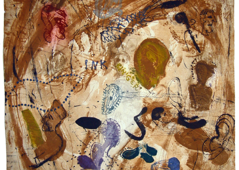 Zvi Tolkovsky, Untitled, 1992, Etching, soft-ground and aquatint,105 x 76 cm